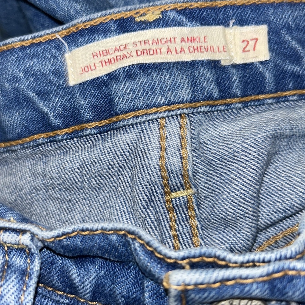 Levi's Premium Ribcage Straight Ankle Women’s Jeans, Size 27 - Picture 6 of 9